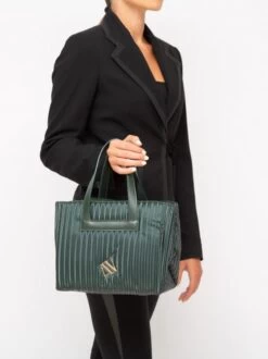 ANNA VIRGILI BOOM Borsa A Mano Pelle -Borse Sconto anna virgili boom borsa a mano pelle green 8054141088702 2