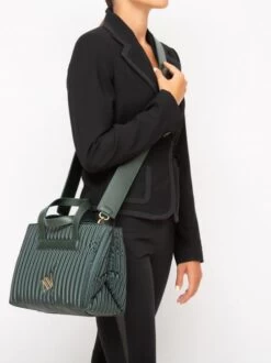 ANNA VIRGILI BOOM Borsa A Mano Pelle -Borse Sconto anna virgili boom borsa a mano pelle green 8054141088702 4