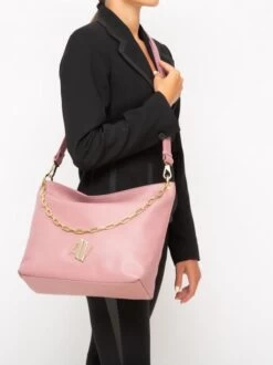 ANNA VIRGILI DAMASCO Borsa A Spalla In Pelle -Borse Sconto anna virgili damasco borsa a spalla in pelle rose 8054141088818 4