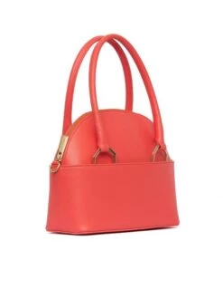 ANNA VIRGILI ISOTTA Borsa A Mano Pelle Saffiano -Borse Sconto anna virgili isotta borsa a mano pelle saffiano corallo 8052462559956 2