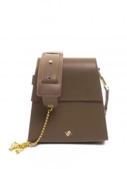 ANNA VIRGILI PARTY Borsa A Tracolla In Pelle -Borse Sconto anna virgili party borsa a tracolla in pelle taupe 8052462554197 1