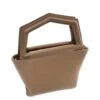 ANNA VIRGILI SQUARE Borsa A Mano In Pelle Saffiano -Borse Sconto anna virgili square borsa a mano in pelle saffiano taupe 8054320048985