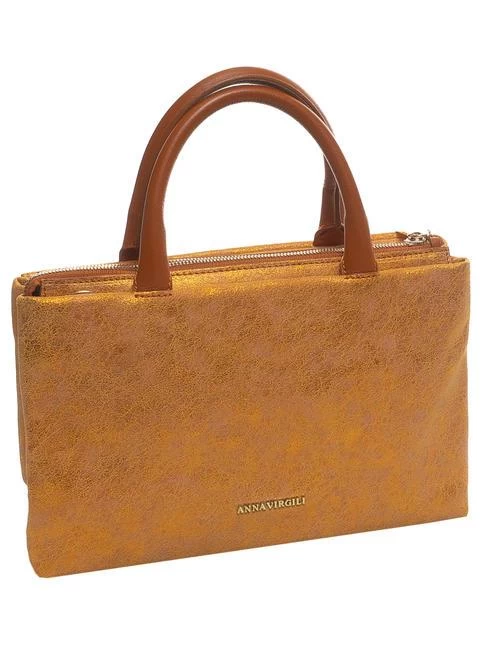 ANNA VIRGILI STRIPES Borsa A Mano In Pelle Laminata 4 ANNA VIRGILI STRIPES Borsa A Mano In Pelle Laminata - immagine 2