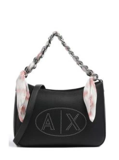 ARMANI EXCHANGE FOULARD Borsa A Spalla Con Tracolla -Borse Sconto armani exchange foulard borsa a spalla con tracolla nero 8053616510618 3
