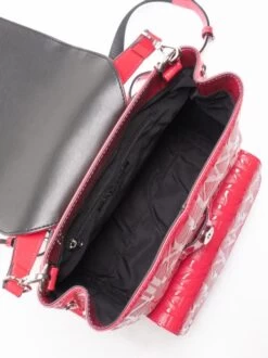 ARMANI EXCHANGE Mini Zaino Effetto Vernice -Borse Sconto armani exchange mini zaino effetto vernice record red 8052130712966 2