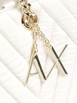 ARMANI EXCHANGE QUILTED Borsa A Spalla Trapuntata -Borse Sconto armani exchange quilted borsa a spalla trapuntata bianco 8053616182006 4