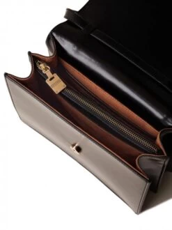 BORBONESE CARRE Borsa A Mano In Pelle Con Tracolla -Borse Sconto borbonese carre borsa a mano in pelle con tracolla nero op naturale 8053363498030 4