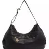 BORBONESE CLOUDETTE Borsa Morbida In Pelle -Borse Sconto borbonese cloudette borsa morbida in pelle nero 8053363481858