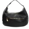 BORBONESE CLOUDETTE Hobo Bag Grande In Pelle -Borse Sconto borbonese cloudette hobo bag grande in pelle nero 8053363477615