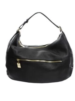 BORBONESE CLOUDETTE Hobo Bag Grande In Pelle