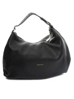 BORBONESE CLOUDETTE Hobo Bag Grande In Pelle -Borse Sconto borbonese cloudette hobo bag grande in pelle nero 8053363477615 3
