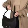 BORBONESE HOBO MEDIUM Borsa In Pelle A Spalla -Borse Sconto borbonese hobo medium borsa in pelle a spalla nero 8053363486914