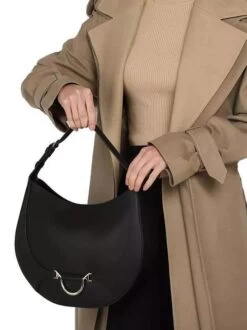 BORBONESE HOBO MEDIUM Borsa In Pelle A Spalla