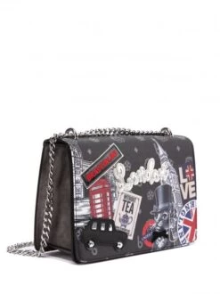 BRACCIALINI CARTOLINE LONDON Borsa A Tracolla -Borse Sconto braccialini cartoline london borsa a tracolla fantasia 8052991218300 2