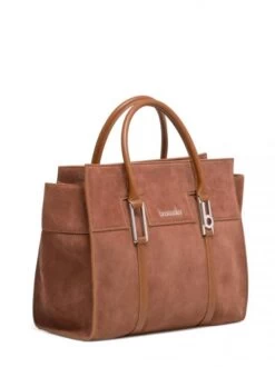 BRACCIALINI HELLEN Borsa A Mano In Pelle Scamosciata -Borse Sconto braccialini hellen borsa a mano in pelle scamosciata cuoio 8052991203740 3