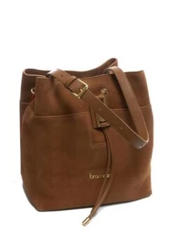 BRACCIALINI HELLEN Borsa In Pelle Suede -Borse Sconto braccialini hellen borsa in pelle suede cuoio 8052991203788 4