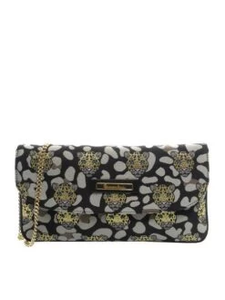 BRACCIALINI JACQUARD Borsa Con Tracollina Metallica 11 BRACCIALINI JACQUARD Borsa Con Tracollina Metallica -Borse Sconto braccialini jacquard borsa con tracollina metallica leopardo nero 8052991119331 4
