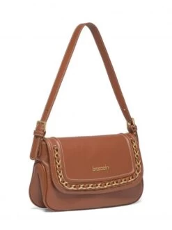 BRACCIALINI NORA Borsa A Spalla In Pelle -Borse Sconto braccialini nora borsa a spalla in pelle marrone 8052991201715 1