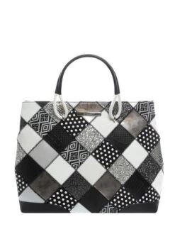 BRACCIALINI PATCH Borsa A Mano, Con Tracolla, In Pelle -Borse Sconto braccialini patch borsa a mano con tracolla in pelle nero 8052991107086 3