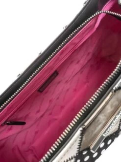 BRACCIALINI PATCH Borsa A Mano, Con Tracolla, In Pelle -Borse Sconto braccialini patch borsa a mano con tracolla in pelle nero 8052991107086 4