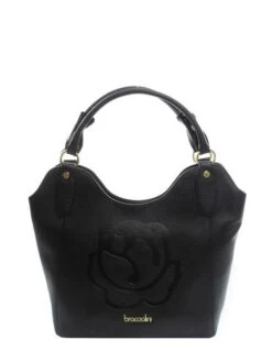BRACCIALINI SCARLET Borsa A Mano Piccola In Pelle -Borse Sconto braccialini scarlet borsa a mano piccola in pelle nero 8052991225384 3
