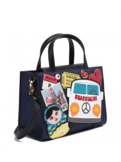 BRACCIALINI STICKERS Borsa A Mano Con Tracolla -Borse Sconto braccialini stickers borsa a mano con tracolla fantasia 8052991140175 4