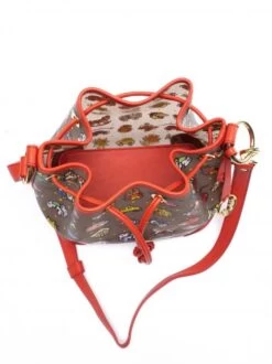 BRACCIALINI TEMINI Borsa Secchiello Trasparente -Borse Sconto braccialini temini borsa secchiello trasparente gum rosso 8052991106843 3