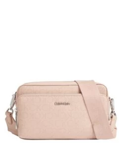CALVIN KLEIN CK MUST MONO EPI Camera Bag A Tracolla -Borse Sconto calvin klein ck must mono epi camera bag a tracolla pink 8720107790100 2