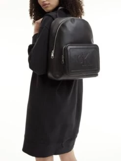 CALVIN KLEIN SCULPTED CAMPUS PIPPING Zaino -Borse Sconto calvin klein sculpted campus pipping zaino black 8719856986919 3