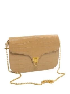 COCCINELLE BEAT CROCO SHINY Borsa In Pelle Tracolla Catena -Borse Sconto coccinelle beat croco shiny borsa in pelle tracolla catena toasted 8059978477620 3