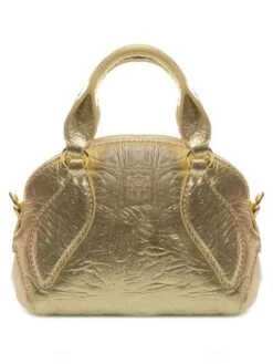 COCCINELLE COLETTE Mini Bag In Pelle Laminata -Borse Sconto coccinelle colette mini bag in pelle laminata golden 8059978392862 2