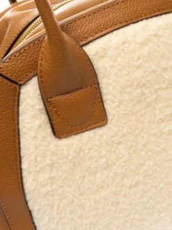 COCCINELLE CONCRETE JOURNAL Borsa In Lana E Pelle Bottalata -Borse Sconto coccinelle concrete journal borsa in lana e pelle bottalata bianco 8059978361349 4