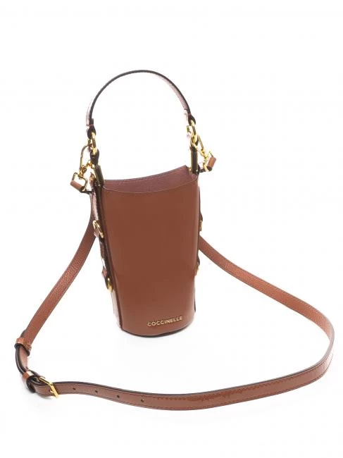 COCCINELLE FAUVE PATENT Mini Secchiello In Pelle 3 COCCINELLE FAUVE PATENT Mini Secchiello In Pelle