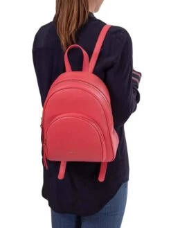 COCCINELLE GLEEN Zainetto In Pelle -Borse Sconto coccinelle gleen zainetto in pelle cranberry 8059978508836 3