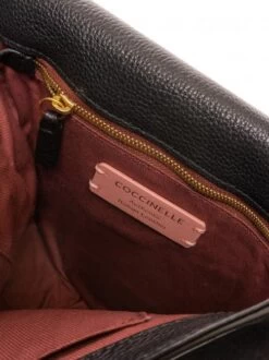 COCCINELLE JOSEPHINE PATCH FIORE Borsa In Suede E Pelle -Borse Sconto coccinelle josephine patch fiore borsa in suede e pelle multicolor noir 8059978370396 4