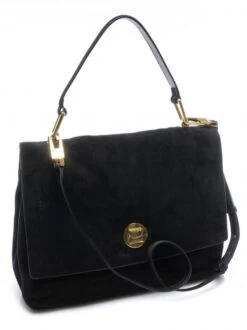 COCCINELLE LIYA SUEDE Borsa A Mano, Con Tracolla, In Pelle Scamosciata -Borse Sconto coccinelle liya suede borsa a mano con tracolla in pelle scamosciata nero 8059978213549 4