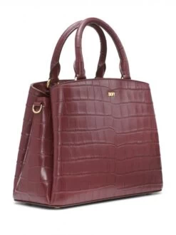 DKNY PAIGE Borsa A Mano In Pelle Stampa Cocco