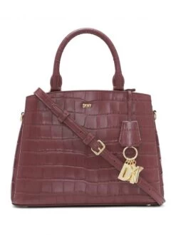 DKNY PAIGE Borsa A Mano In Pelle Stampa Cocco 10 DKNY PAIGE Borsa A Mano In Pelle Stampa Cocco -Borse Sconto dkny paige borsa a mano in pelle stampa cocco garnet 755405878081 3