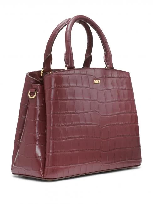 DKNY PAIGE Borsa A Mano In Pelle Stampa Cocco 3 DKNY PAIGE Borsa A Mano In Pelle Stampa Cocco