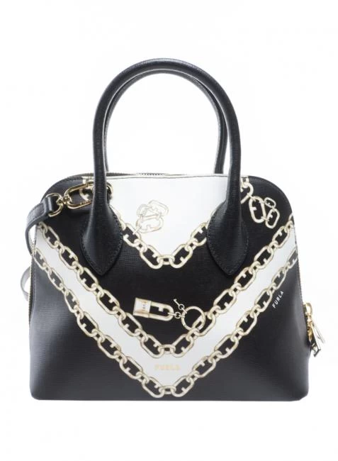 FURLA CODE MINI Borsa Dome Piccola Stampa Catena 4 FURLA CODE MINI Borsa Dome Piccola Stampa Catena - immagine 2