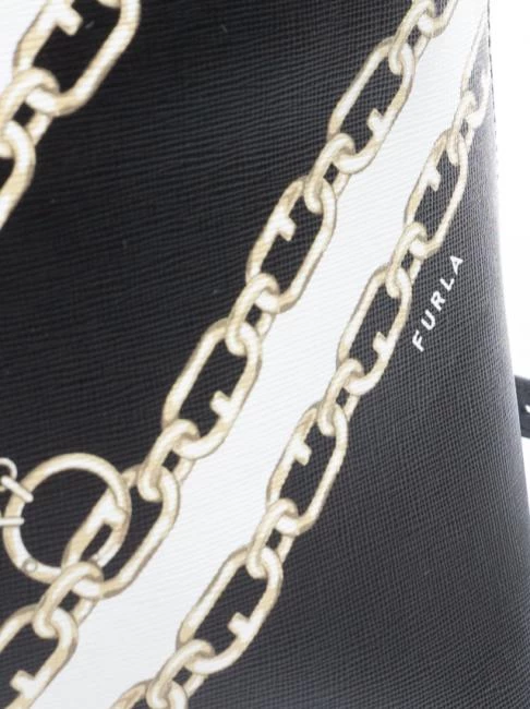 FURLA CODE MINI Borsa Dome Piccola Stampa Catena 3 FURLA CODE MINI Borsa Dome Piccola Stampa Catena