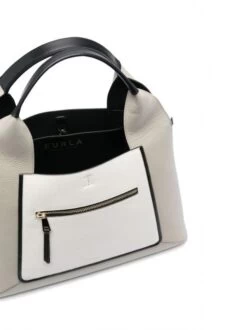 FURLA GILDA Borsa A Spalla, Con Tracolla -Borse Sconto furla gilda borsa a spalla con tracolla marmo c marshmallow nero 8050597250281 3