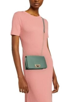 FURLA LULU Borsa A Tracolla Pelle Vitello -Borse Sconto furla lulu borsa a tracolla pelle vitello mineral green 8050597311210 5