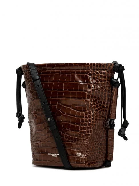 GIANNI CHIARINI LINDA Borsa A Secchiello In Pelle Stampa Cocco 5 GIANNI CHIARINI LINDA Borsa A Secchiello In Pelle Stampa Cocco - immagine 3