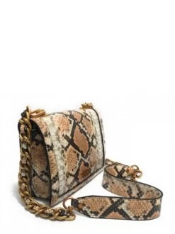 GUESS ABEY Python Borsa A Tracolla -Borse Sconto guess abey python borsa a tracolla naturalpyt 190231595595 2