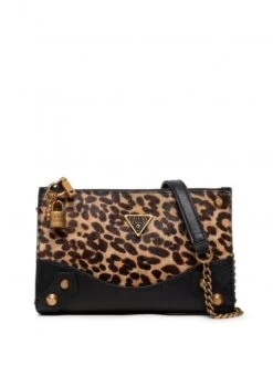 GUESS AMANTEA Borsa In Pelle A Tracolla 11 GUESS AMANTEA Borsa In Pelle A Tracolla -Borse Sconto guess amantea borsa in pelle a tracolla leopard 190231630487 3