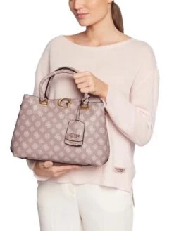 GUESS G VIBE Girlfriend Borsa A Mano, Con Tracolla -Borse Sconto guess g vibe girlfriend borsa a mano con tracolla rosewood logo 190231635390 4