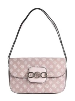 GUESS HENSELY LOGO Borsetta A Spalla -Borse Sconto guess hensely logo borsetta a spalla blush multi 7620207740320 2