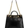 GUESS NELL CROC Borsa A Mano, A Spalla -Borse Sconto guess nell croc borsa a mano a spalla nero 190231674535