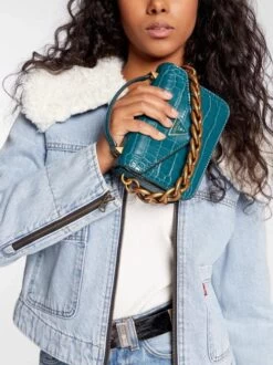 GUESS RETOUR Borsa Mini Flap Con Catena 10 GUESS RETOUR Borsa Mini Flap Con Catena -Borse Sconto guess retour borsa mini flap con catena deep teal 190231636953 2